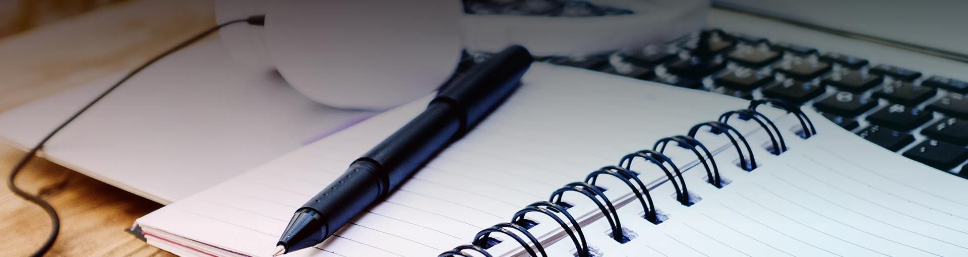 Schrift en pen